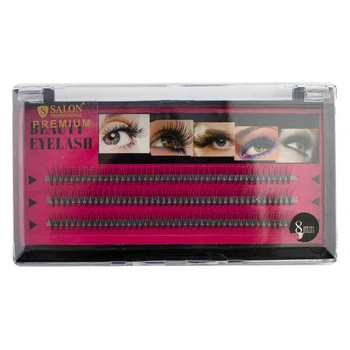 Пучковые ресницы Salon Professional 8 мм, черные (2000105034311)