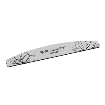 Пилка для ногтей Staleks PRO Expert 40 100/150 полумесяц