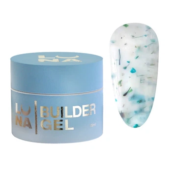 Гель для наращивания Luna Flower Gel 03 с сухоцветами 15 мл