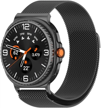 Ремінець ArmorStandart Milanese Magnetic для Samsung Watch 9 / 9 Classic / 8 / 8 Classic (20x113 mm) Dark Grey (ARM87359)