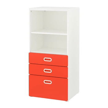 Шкаф с ящиками IKEA STUVA / FRITIDS 60x50x128 см красный 092.526.92