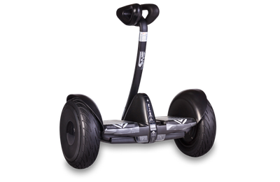 Гироскутер с ручкой для детей и взрослых SNS M1Robot mini (54v) - 10,5 дюймов (Music Edition) Black (Черный). 31196