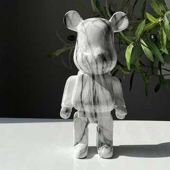 Скарбничка, копілка керамічна bearbrick чорно білий №13 27 см