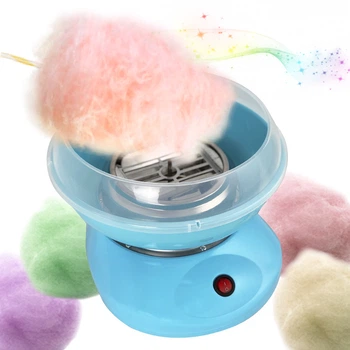 Апарат для солодкої вати Cotton Candy Maker + палички у подарунок Блакитний