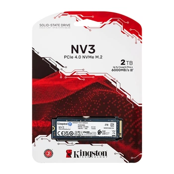 Жесткий диск M.2 2280 SSD 2TБ Kingston NV3, SNV3S/2000G, NVMe, PCI Express 4.0 x4, 3D NAND, зап/чт. - 5000 / 6000 МБ/с (SNV3S/2000G) (2341055)