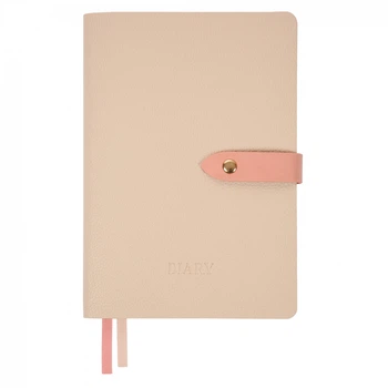 Щоденник А5 недатований 320 стор. м'який бежевий Secret Leo Planner, 252702