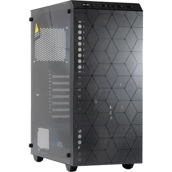 Ігровий корпус GTL Gaming Shield, Mid Tower, ATX, скляна панель, чорний, 185x350x420 мм