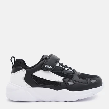 Подростковые кроссовки для мальчика Fila Ventosa Velcro FFK0121-83036 35 Черный/Белый (8720905070558)