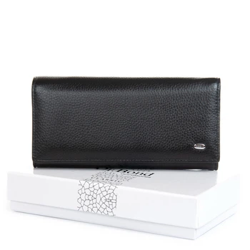 Женский кожаный кошелек dr.Bond Classic W501-2 черный