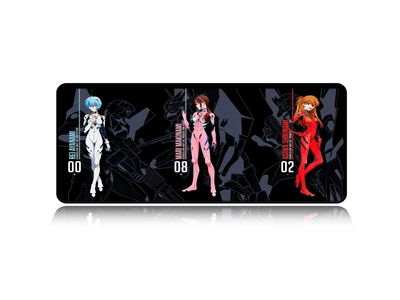 Игровая поверхность WorkPlaceShop Anime Evangelion Pilots Black 300х700 мм