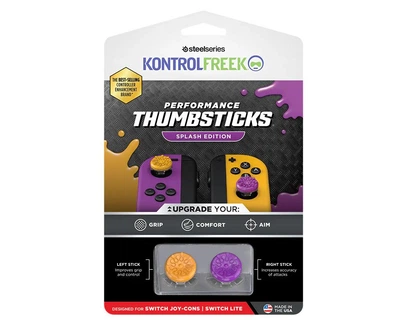 Накладки на стики KontrolFreek Splash Edition (Orange/Purple) для Nintendo Switch / Switch OLED / Switch LITE