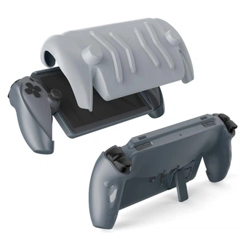 Защитный двухсторонний чехол с подставкой JYS (Grey) для портативной игровой консоли Sony PlayStation Portal