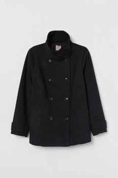 Напівпальто H&M 4XL чорний 7774670