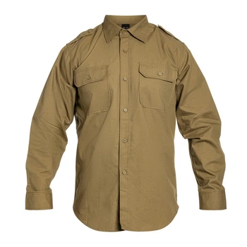 Сорочка тактична Mil-Tec Ripstop Tactical Shirt Long Sleeve XL Coyote (10915005-905-XL)