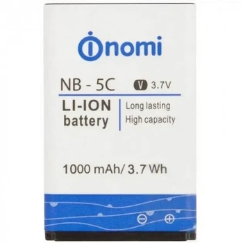 Аккумулятор NB-5C для nomi i177, i180, i181 (Аналог Усиленный) 1200mAh