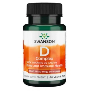 Комплекс вітаміну D2 і D3 D Complex D2 & D3 2000 МО (50 мкг) Swanson, 60 капсул