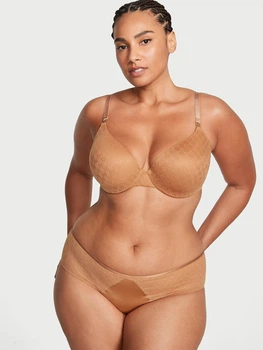 Комплект женского белья Victoria's Secret Very Sexy Toffee Nude (лиф 36C + трусики Cheeky M)