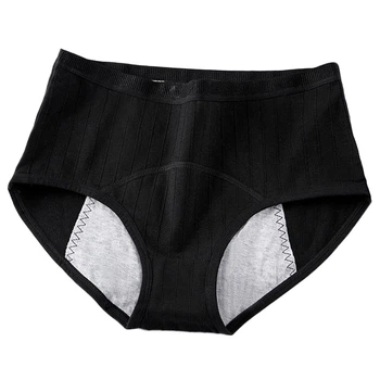 Трусы для месячных Weigeer черные XXL женские трусики для критических дней