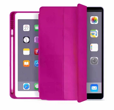 Чехол Smart Case для iPad Air 11" 2024-2025 малиновый розовый raspberry с местом под стилус