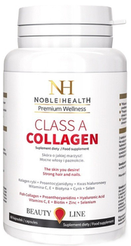 Харчова добавка Noble Health Натуральний риб'ячий колаген Class A 90 капсул (5906630600809)