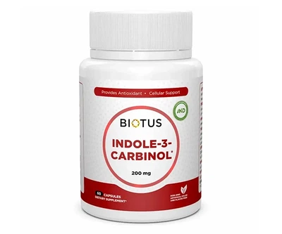 Індол-3-карбінол Biotus (Indole-3-Carbinol) 200 мг 60 капсул BIO531026