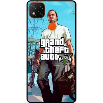 Силиконовый чехол бампер Candy для Xiaomi Redmi 9C с рисунком ГТА GTA