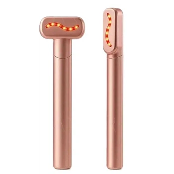 Массажер для глаз аккумуляторный Type-C USB Розовый