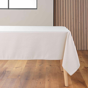 Скатертина Douceur d'intérieur Artea з ніжним візерунком тауп 140 x 240 см (3574387233445)