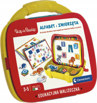 Zabawka edukacyjna Clementoni Edukacyjna walizeczka Alfabet i Zwierzęta (50273)