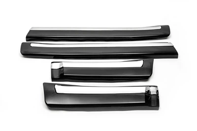 Комплект дверных молдингов (2008-2016) Черный для Toyota Land Cruiser 200