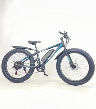 Электрический велосипед Hammer Fatbike 26" (1000W 48V 21Ah) PASS-система Голубой