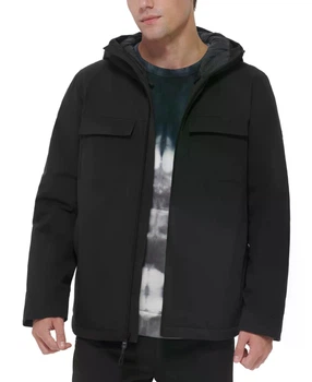Легкая куртка-дождевик DKNY Flex Tech Hooded Rain Slicker Coat Jacket Color: Black (DX3MP946) M