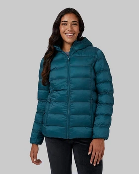 Легкая нейлоновая куртка (Еврозима) 32 Degrees Lightweight Poly-Fill Packable Hooded Jacket Color: Dried Basil (T4FL0A54PRT-383) XL
