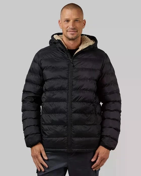 Куртка-шерпа 32 Degrees Hooded Sherpa-Lined Jacket Color: Black (T4FM6175PRT-006) XL