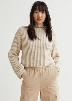 Жіночий светр H&M 201042-2 XS(160/80) бежевий (2000005025792)