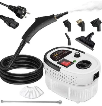 Універсальний пароочисник парогенератор Steam Cleaner 3715 з функцією відпарювача 5 насадок, для плити, ванни, вікон і одягу