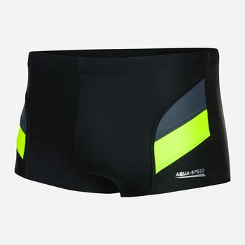 Плавки пляжные мужские Aqua Speed Aron 338-138 4XL Черный/Желтый (5908217671431)