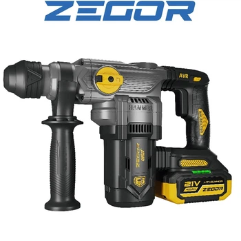 Перфоратор аккумуляторный ZEGOR EHPP-21BL-30 (бесщеточный) (21В, 4 А/ч)) в кейсе (Серия PILOT)
