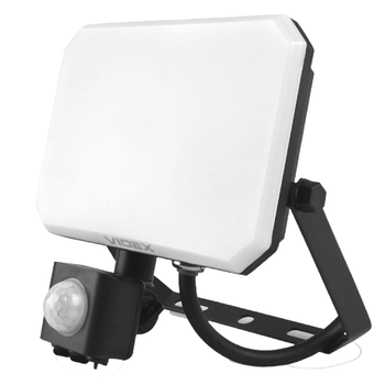 Универсальный светодиодный прожектор с датчиком движения Videx F3, 30 Вт, IP65, 2850 Лм 5000К, Черный