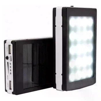 Повербанк на солнечной батарее с LED фонариком и аккумулятором 12000 mAh ДМ1018S