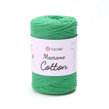 Пряжа для вязания YarnArt Macrame Cotton/Ярнарт Макраме Котон 759 Зеленый