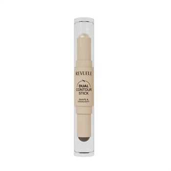 Двойной кремовый карандаш для контуринга Revuele Dual Contour Stick тон 03 Глянцевое золото, 3.7 г