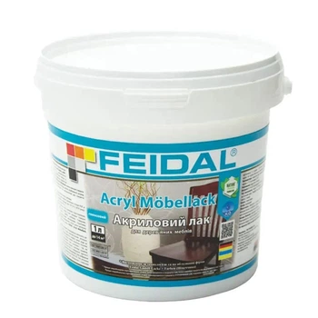 Лак глянцевый акриловый Feidal Acryl Möbellack для мебели и других поверхностей износостойкое покрытие 1 л