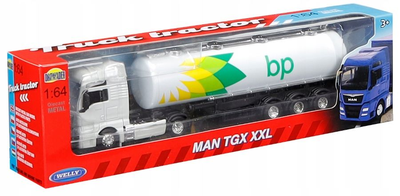 Pojazd Dromader Welly Truck 1/64 Man Tgx Oil Tanker (4891761580131)