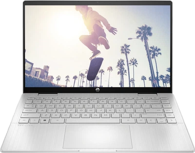 HP Ноутбук HP Pavilion x360 14-ek2007ua 14" FHD IPS Touch, Intel 3-100U, 8GB, F512GB, UMA, DOS, серебристый