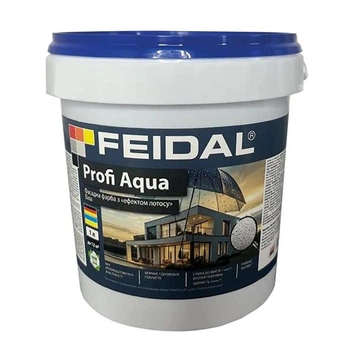 Краска фасадная Feidal Profi Aqua латексная белая глубокий мат: для долговечного и ровного покрытия 1л