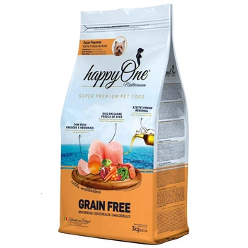 Сухой Беззерновой корм happyOne Mediterraneum Small Breeds Fresh Meat для собак мелких пород со свежим мясом 3 кг