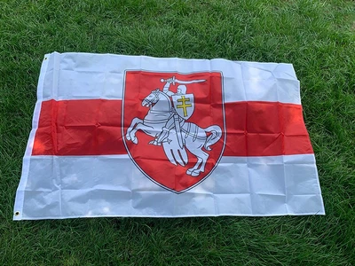 Флаг РБ белорусского протеста Погоня 150х90 см