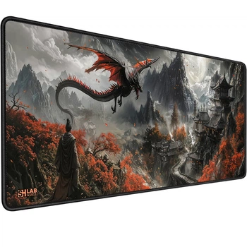 Ігрова поверхня (Килимок для мишки) SHLab Monk and Dragon Near the Village SHM-1164 (70х30 см) (41511)