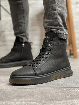 Зимові спортивні черевики, кросівки шкіряні на хутрі Philipp Plein V4 45